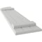 Ekena Millwork Americraft 3-Board (2 Batten) Wood Joined Board-n-Batten Shutters w/ Arch Top, ARW101BQ311X77STH, PR ARW101BQ311X77STH - alternate 6